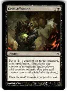 Grim Affliction New Phyrexia Regular MTG - Picture 1 of 2