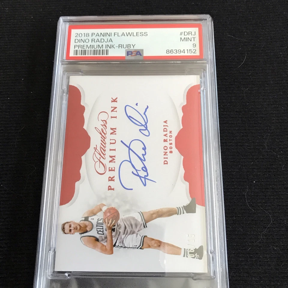 2018-19 Panini Flawless Premium tinta autógrafo Dino Radja automático 15/06 Foto 1 de 2