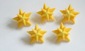 5 Christmas Star / Buttons Galore - Vicki Schreiner / 3D Shank Button - Picture 1 of 2