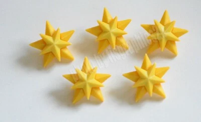 5 Christmas Star / Buttons Galore - Vicki Schreiner / 3D Shank Button - Image 1 of 2