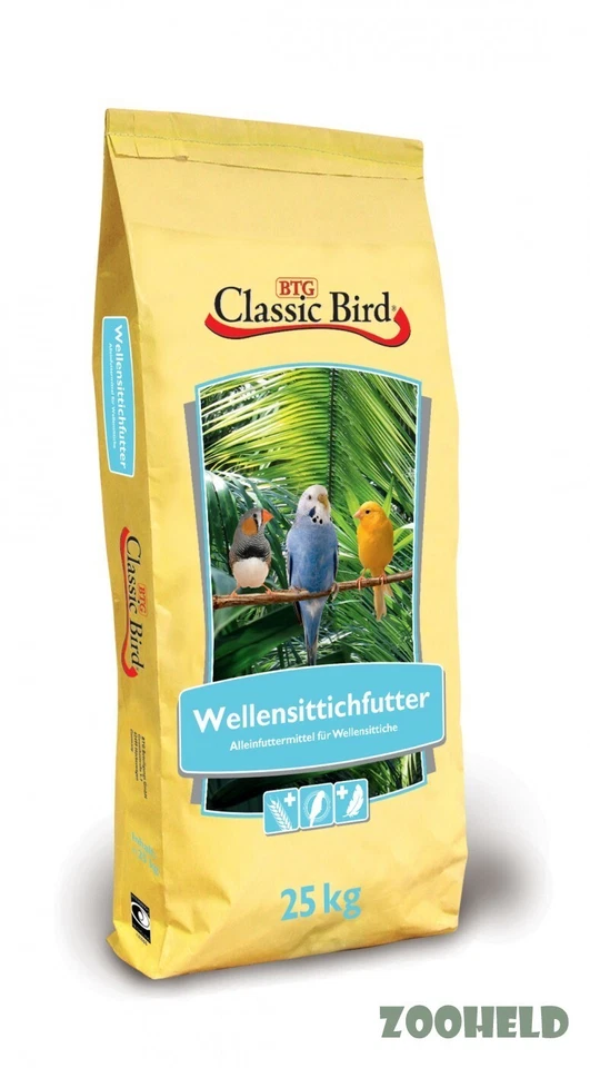 Classic Bird Wellensittichfutter | 25kg mit Kanariensaat - Bild 1 von 1