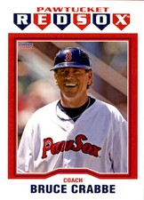 2019 Pawtucket Red Sox Choice #35 Bruce Crabbe Assistant Coach NM Baseball Card