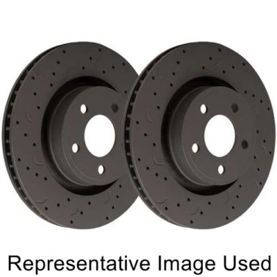 Hawk HTC5022 Talon Drilled and Slotted Rear Rotors (Pair) For 08-13 Highlander Foto 1 de 3