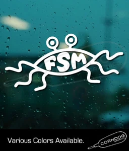 Church of the Flying Spaghetti Monster VINYL STICKER DECAL FSM - Picture 1 of 3