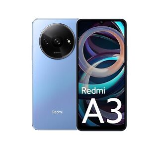 New Redmi A3 Factory Unlocked Dual SIM 90Hz Display 4GB RAM 128GB STORAGE-BLUE