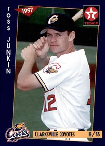 1997 Clarksville Coyotes Grandstand #12 Ross Junkin Shoreline Washington WA Card