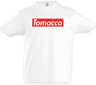 Tomacco Kids Boys T-Shirt Sign Symbol Logo Tobacco Tomato Smoker Smoking