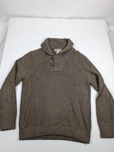 Suéter de Infantería Cuello Alto Duluth Trading Hombres Talla L Chal Cuello Lana Lañado - Imagen 1 de 8