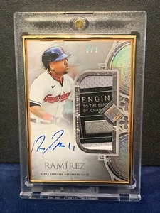 Jose Ramírez 2023 Topps Transcendent Laundry Patch Tarjeta Automática 1/1 Cleveland - Imagen 1 de 5