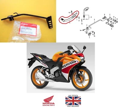 GENUINE Honda CBR125 R Brake Pedal Rear 2011 - 2020 - Image 1 of 4