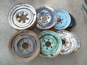  ONE RIM - Steel Wheel 15"  6 Lug For CHEVY / GMC Trucks   - Picture 1 of 5