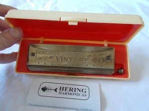 Hering's Chromatic Vintage Blues 40 Mundharmonika "C" Made in Brazil - Bild 1 von 12