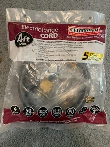 Electric Range Cord 4ft 50amp 4 Wire - Picture 1 of 3