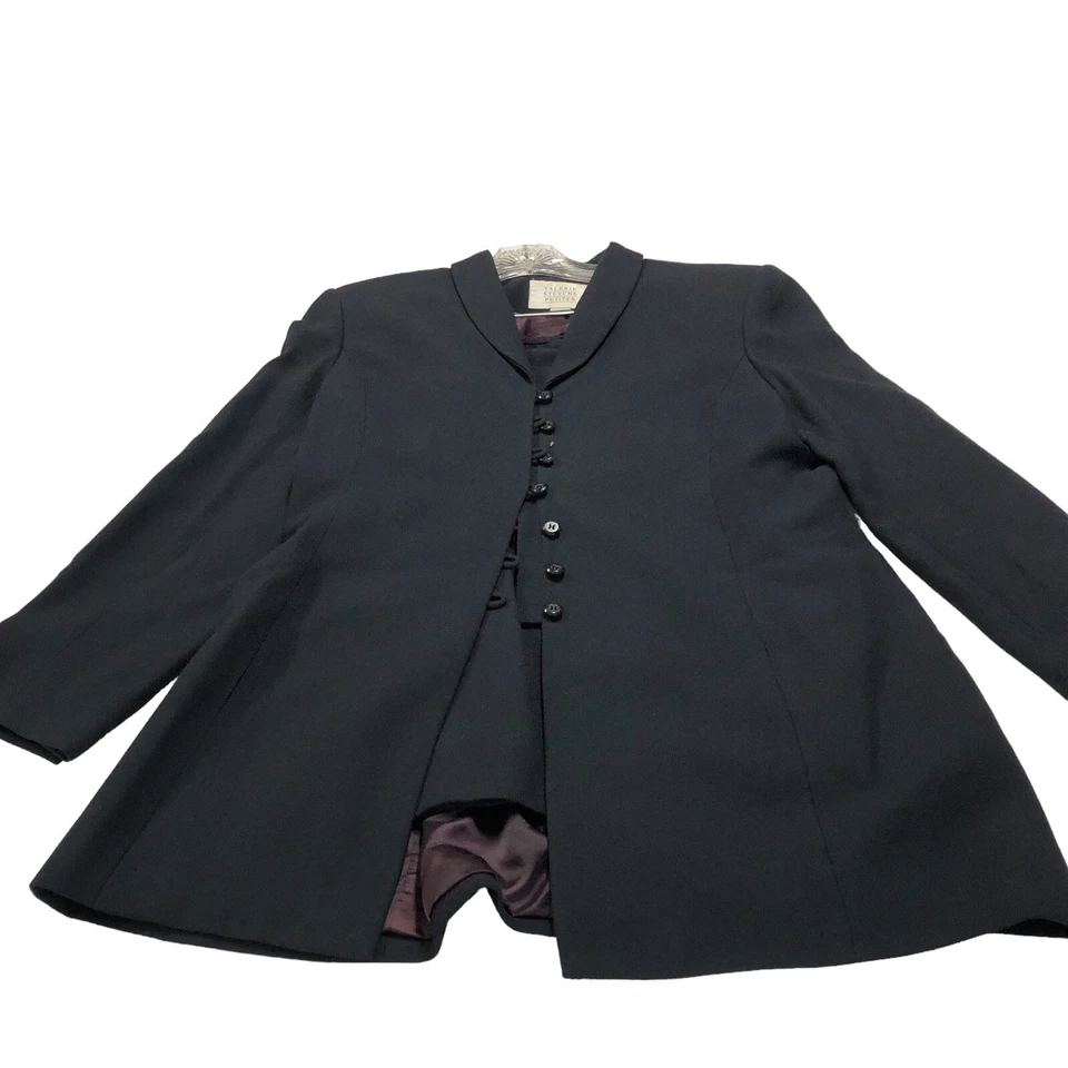 Traje Falda Para Mujer Valerie Stevens Petite Negro 2 piezas Talla 12P Rayón Poliéster De Colección Foto 1 de 4