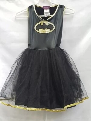 Rubies Girls Batgirl Costume Black  & Gold Dress, Medium - Image 1 of 3