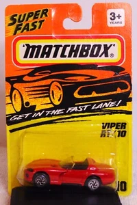 Matchbox Super Fast Dodge Viper RT/10 #10 Red NIP - Picture 1 of 3
