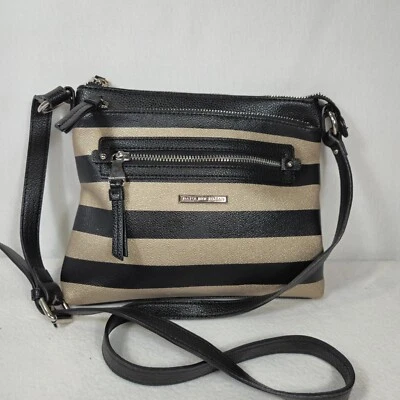Dana Buchman Gold Black Crossbody Purse - Image 1 of 4