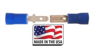 (100) 16-14 Gauge .110 Vinyl QD Male/Female Wire Connector for Speaker Terminal - Picture 1 of 1