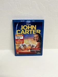 John Carter Blu-ray DVD 2-Disc Combo Pack Sci-Fi Action Movie CIB w/ Slipcover - Picture 1 of 8