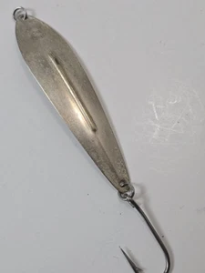 William's Wabler cucchiaio grande 5" Muskie Walleye trota argento CANADA gancio fresco - Foto 1 di 5