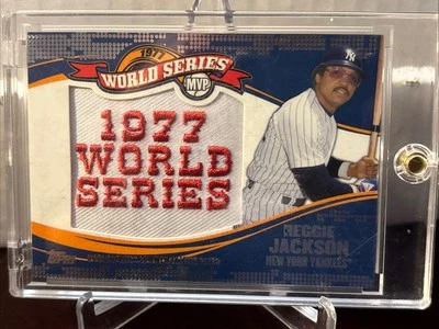 Parche Jugador Más Valioso Reggie Jackson 2014 Topps Actualización 1977 Serie Mundial #WSP-RJ Yankees Foto 1 de 3