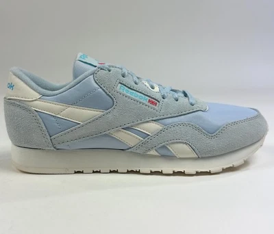 Reebok Classic CL Nylon Womens 8 Blue White Sneakers Shoes Running 100033162 - Image 1 of 4