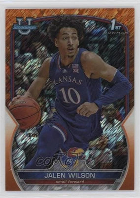 2022-23 Bowman U Chrome Orange Shimmer Refractor /25 Jalen Wilson #67 - Image 1 of 2