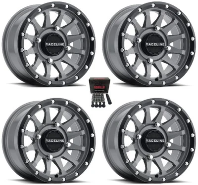 Raceline Trophy UTV Wheels/Rims Grey 14" Polaris RZR Turbo S / RS1 (4) - Image 1 of 3