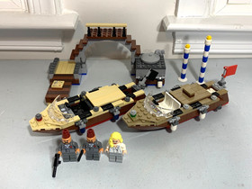 LEGO Indiana Jones Venice Canal Chase 7197 Complete Set Damaged Indy Minifigure