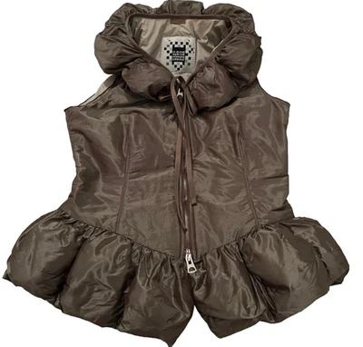 Doudoune sans manches marron Style boule original   Marithé et François Girbaud - Photo 1/4