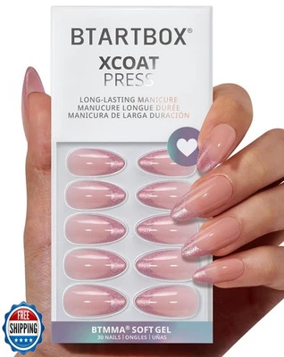 BTArtbox Prensado en Uñas Mediano - Esmerilado Rosa, Lámpara-Almo Curable Foto 1 de 4