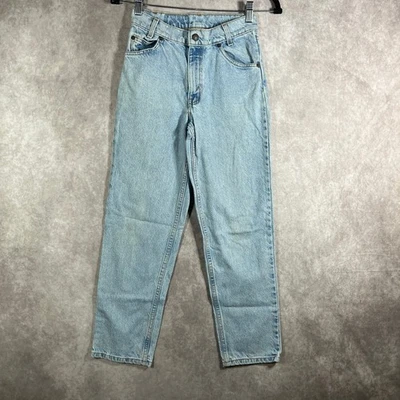 Vintage Levi's 550 Orange Tab Jeans Boy 12 Light Wash Tapered Pockets Y2K 90s   - Image 1 of 4