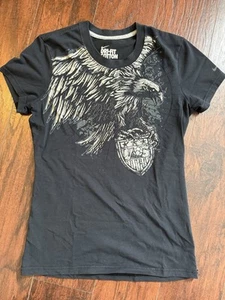 Nike USA Eagle Soccer Crest camicia donna nera taglia media manica corta - Foto 1 di 6