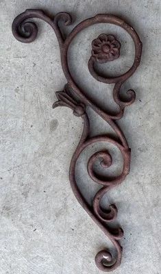 Aplique antiguo soporte de ménsula de pared de salvamento arquitectónico de hierro fundido Foto 1 de 4