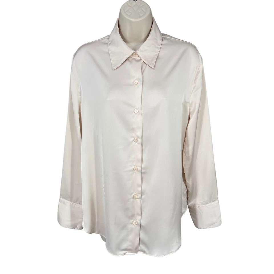 Blusa Mujer Cupcakes y Cachemira Femenina Coqueta Botón Camisa Talla S Crema Foto 1 de 4