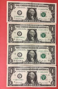 1960-1969 Pick (1) YEAR Date Birthday Note One Dollar Bill Fancy Serial Number - Picture 1 of 6