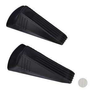2 x Türkeil Türstopper Fensterstopper Stopper Door Stopper schwarz Unterlegkeil