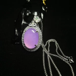 Certified Natural AA high Ice pink Jade Jadeite amulet Pendant&Necklaces - Picture 1 of 9