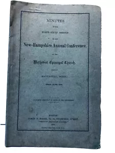 1875 Protokoll N. H. Jahrestagung Methodist Episcopal Church Booklet - Bild 1 von 10