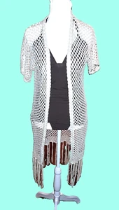 Womens vtg MICHAEL KORS swimsuit 6 brown tankini top bottoms crochet coverup y2k - Picture 1 of 8