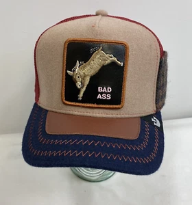 Bad Ass Detention Seeker Trucker Hat Men's Snapback Goorin Bros The Farm Donkey - Picture 1 of 16