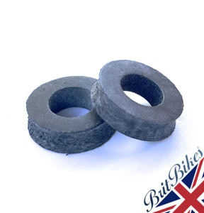 PAIR HANDLEBAR MOUNTING RUBBER TRIUMPH T120 T140 TR7 T150 BSA A75 - 97-1580 - Picture 1 of 5