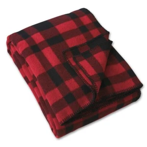 Filson Mackinaw Blanket 11080110 MADE IN USA Pendleton Buffalo Check Red Black - Picture 1 of 3