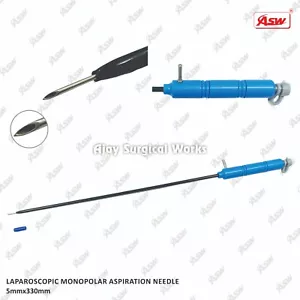 Laparoscopic Monopolar Aspiration Needle 5mmx330mm Reusable Surgical Instruments - Picture 1 of 10