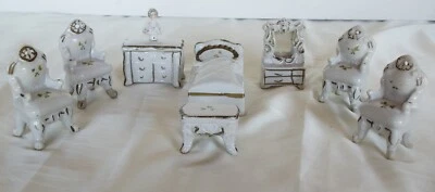 Porcelain Dollshouse Furniture around 100 years old. - image 1 of 4