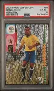 2006 Panini World Cup Germany - Ronaldinho Brazil Barcelona AC Milan - PSA 6 - Picture 1 of 4