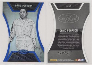 2016 Certified Certified Legends Mirror Blue /50 David Pearson #L6 HOF