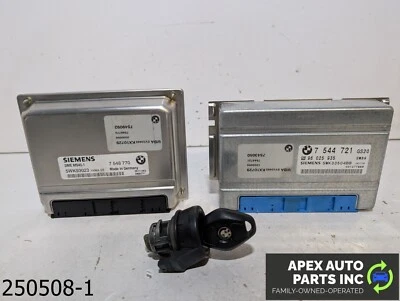 OEM 2002-2005 BMW 325i 2.5L Motor Computadora Ecu Módulo de Control Juego de Llave Encendido Foto 1 de 4
