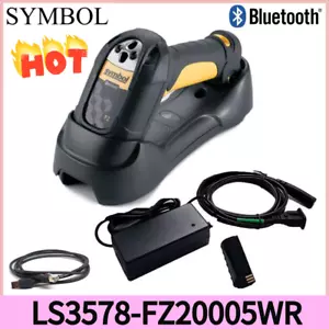 Escáner de código de barras USB inalámbrico Bluetooth 1D Symbol LS3578-FZ con batería + base + PSU - Imagen 1 de 12