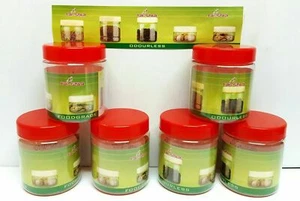 6 x barattoli di plastica per contenitori piccoli da 100 ml sicuri per alimenti inodore resistenti alle perdite - Foto 1 di 1